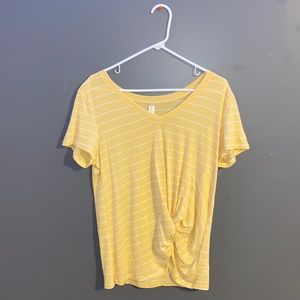 Yellow Striped Tee